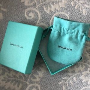 Tiffany jewelry box and bag. No necklace included